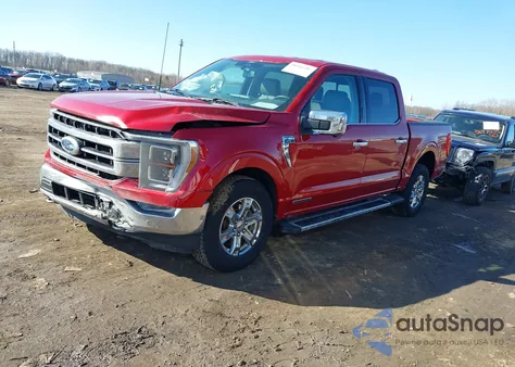 2022 Ford F-150 Lariat from USA, damaged, VIN 1FTFW1ED9NFB01987